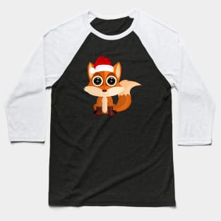 Christmas Fox Baseball T-Shirt